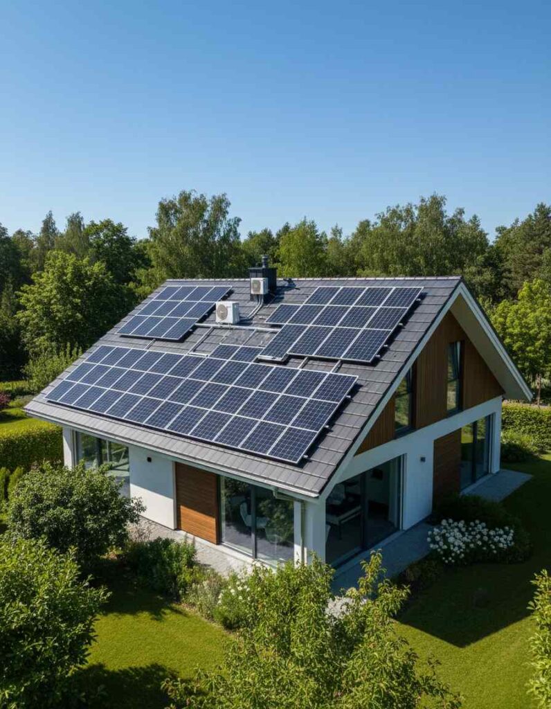 Montaj sistem panouri fotovoltaice